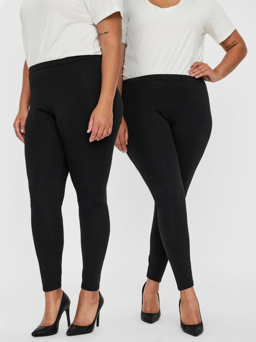 Andet Vero Moda Curve | 2-Pak Leggings Med Hoj Talje Fra Vero Moda Curve!