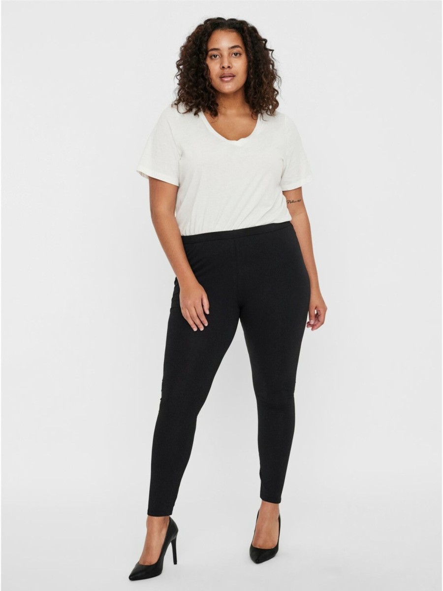 Andet Vero Moda Curve | 2-Pak Leggings Med Hoj Talje Fra Vero Moda Curve!