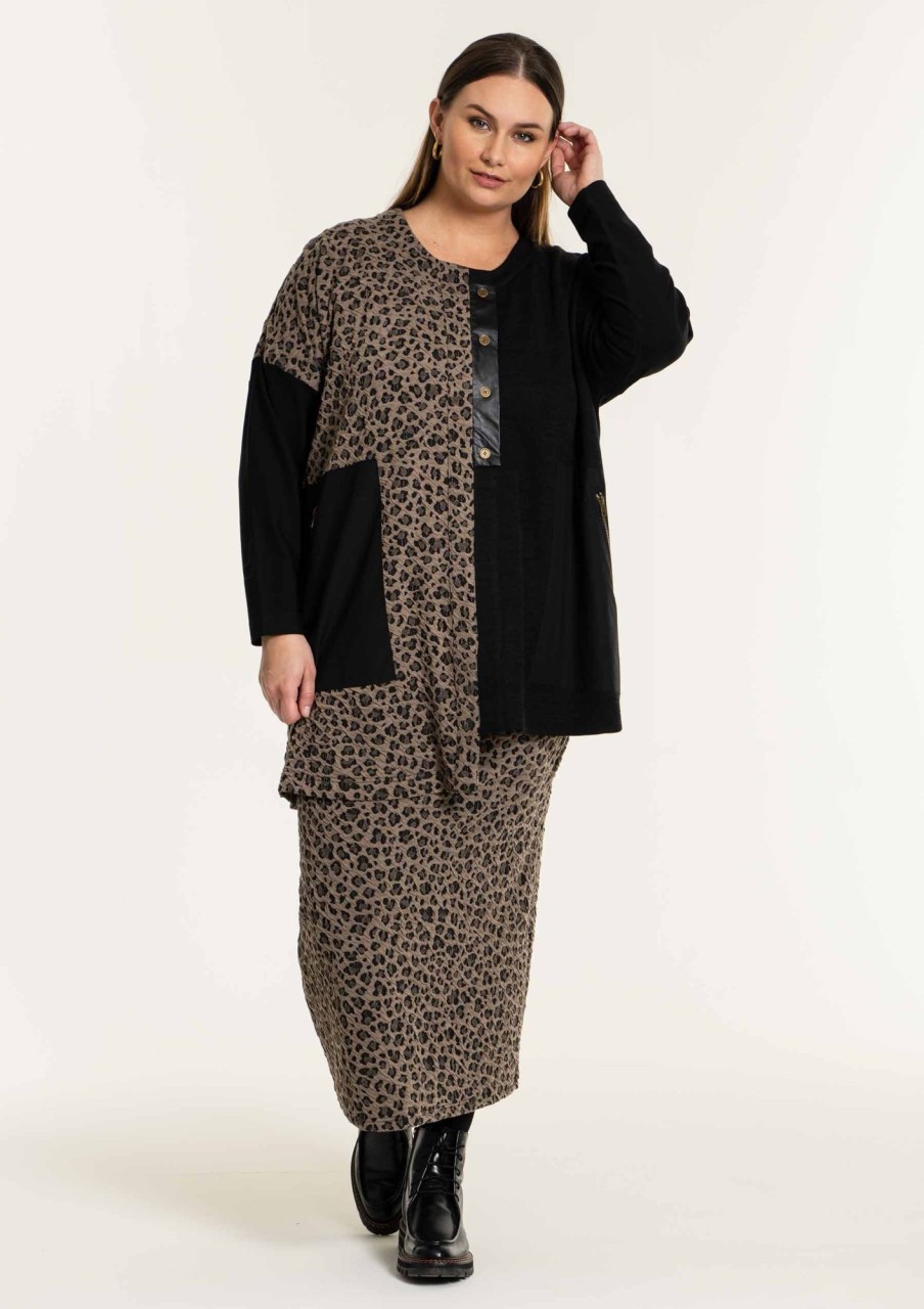 Overdele Gozzip Woman | Gojackie Cardigan Black/Sand