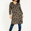 Overdele Studio | Stemily Tunic Gold With Flowers