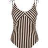 Andet Vero Moda Curve | Vmanju Swimsuit Cur Black Irish Cream