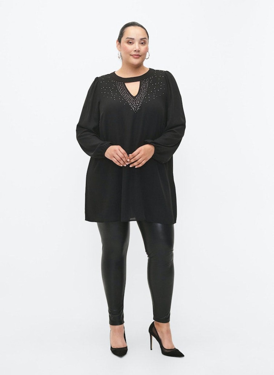 Overdele ZIZZI | Zimrikke - L/S - Tunic Black