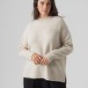 Overdele Vero Moda Curve | Vmlefile Oversize Boxy Blou Ga Noos Cur Birch W. Melange