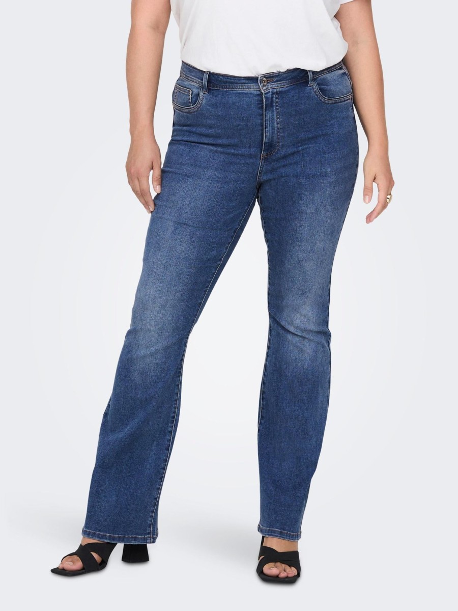 Underdele Only Carmakoma | Carsally Hw Flare Jeans