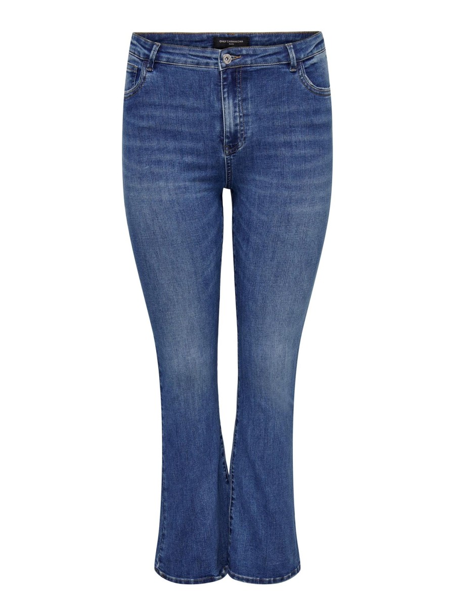 Underdele Only Carmakoma | Carsally Hw Flare Jeans