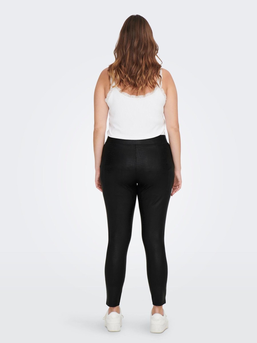 Underdele Only Carmakoma | Carsanira Coated Croko Legging