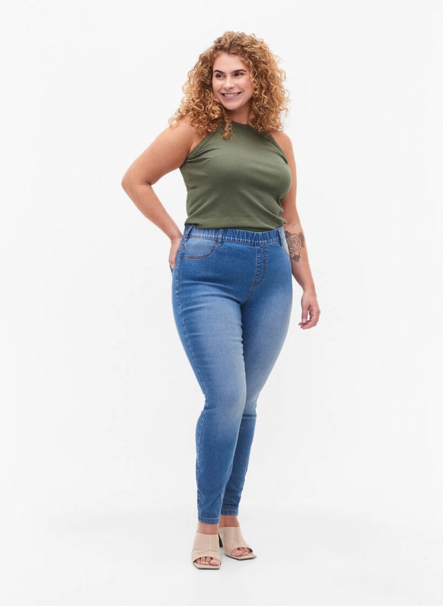 Underdele ZIZZI | Zijsmila - Jeggings Blue Denim