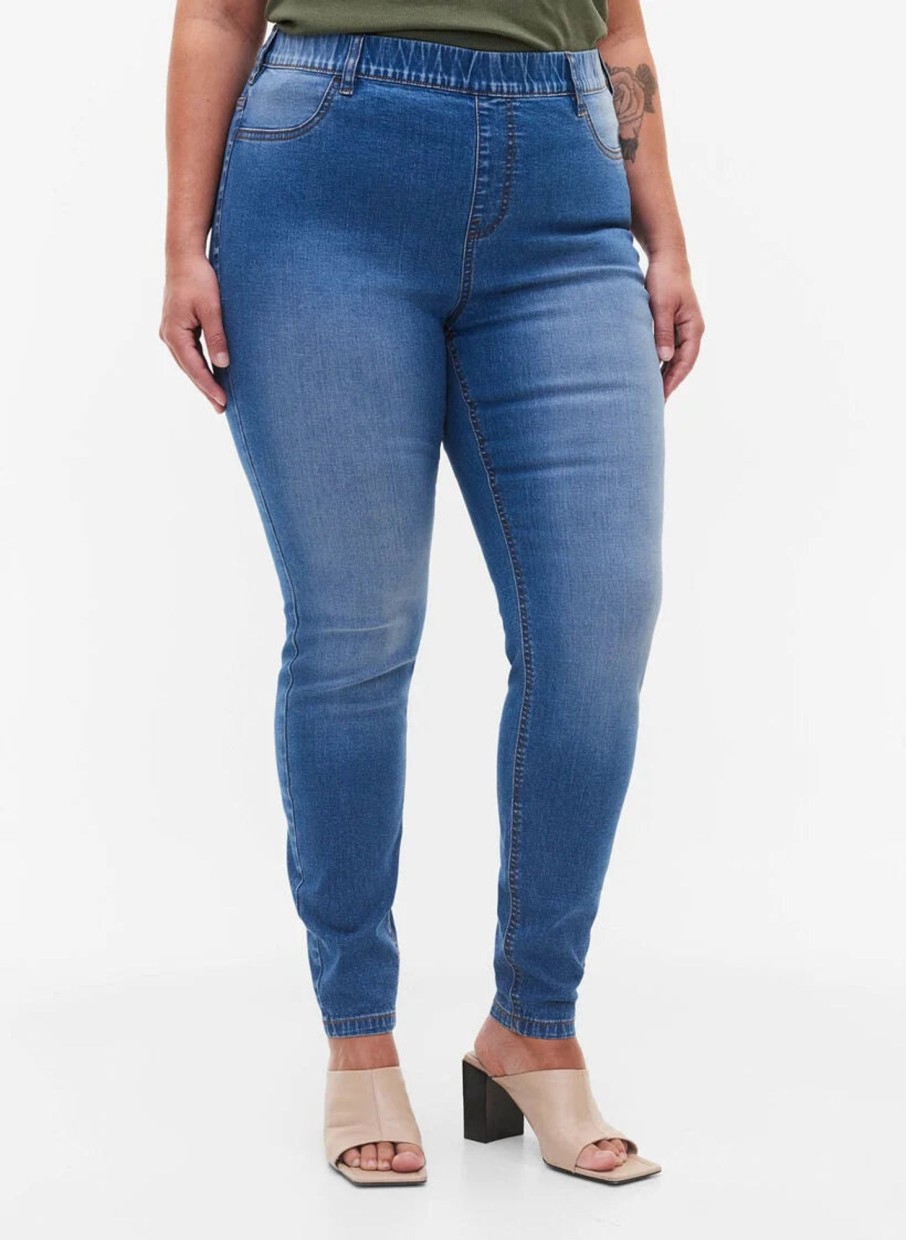 Underdele ZIZZI | Zijsmila - Jeggings Blue Denim