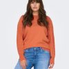 Overdele ONLY CARMAKOMA | Carmolly Life L/S Mix O-Neck Cc Knt