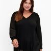 Overdele ZIZZI | Zivgabby - L/S - V-Neck Blouse Black