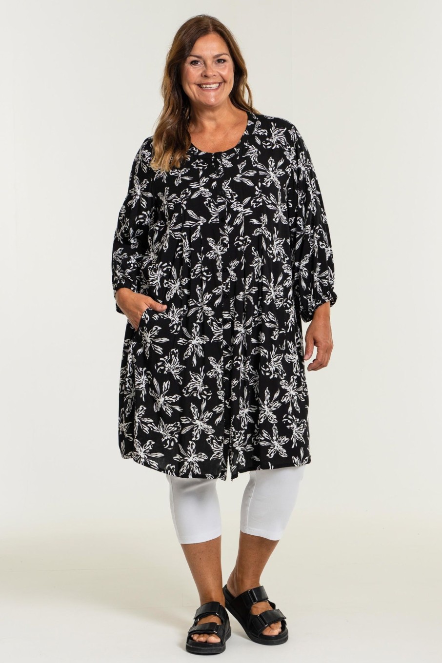 Overdele Gozzip | Gomadalena Shirt Tunic Black/White