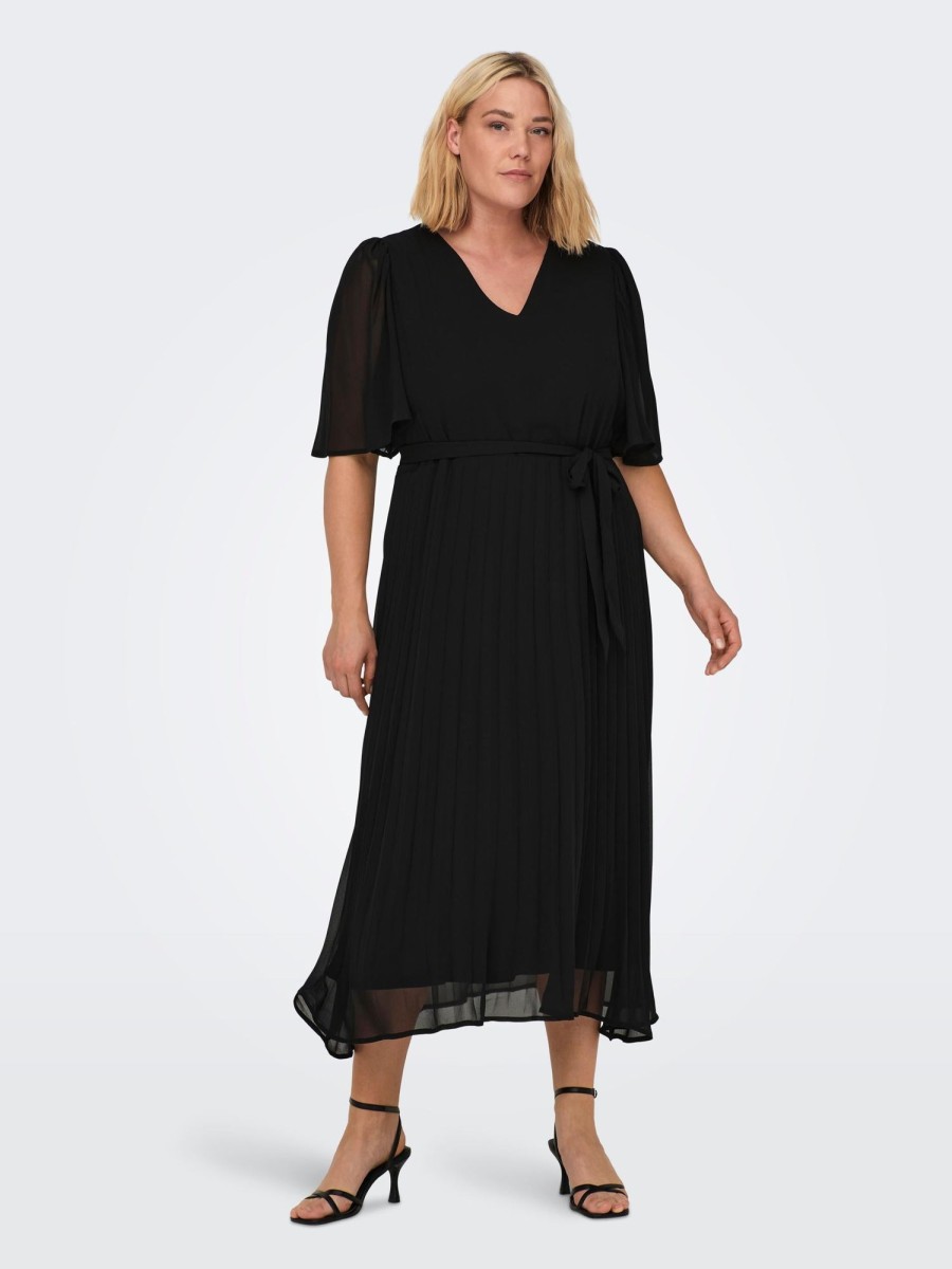 Overdele Only Carmakoma | Carcelina Life Maxi Plisse Dress Wvn