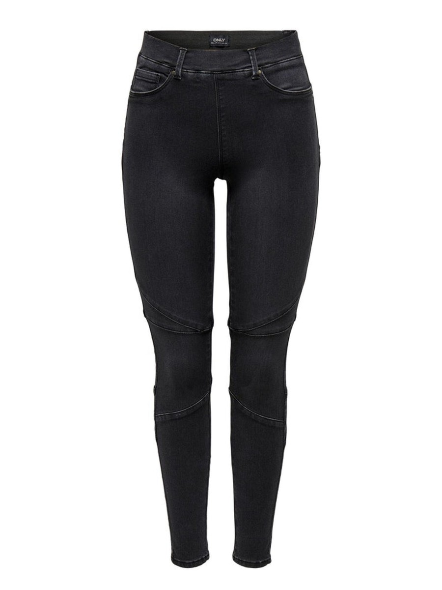 Underdele ONLY CURVE | Oncroyal Sk Constr Biker Legging Black