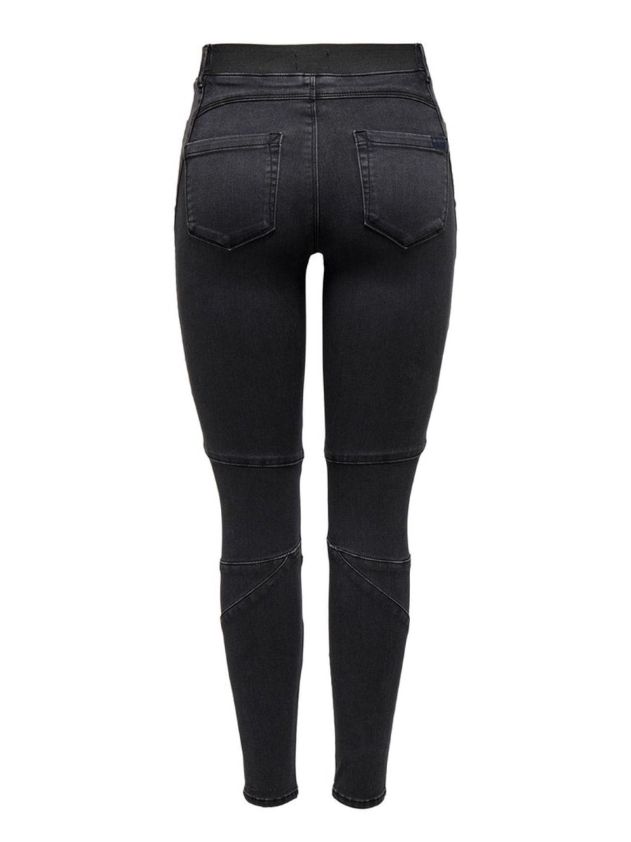 Underdele ONLY CURVE | Oncroyal Sk Constr Biker Legging Black