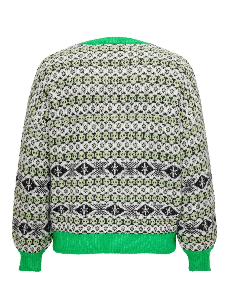 Overdele Only Carmakoma | Cardea L/S Jq Oneck Cardigan Cc Knt