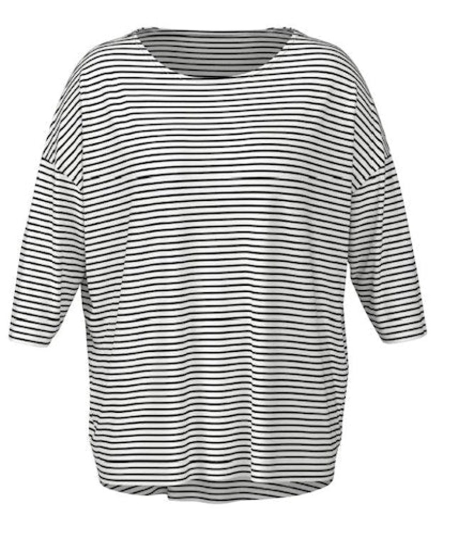 Overdele ONLY CARMAKOMA | Carlamour 3/4 Stripe Top