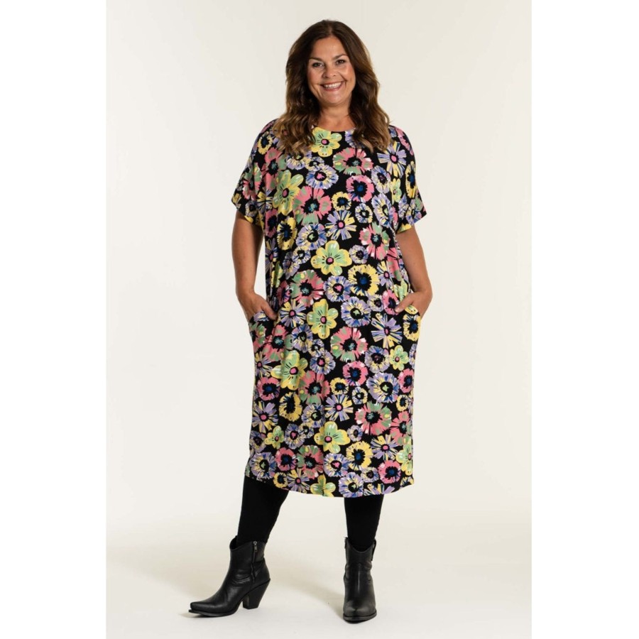 Overdele Gozzip | Gopil Oversize Dress - Flower Multi Colour