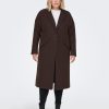 Andet ONLY CARMAKOMA | Caremma Long Coat Otw Hot Fudge