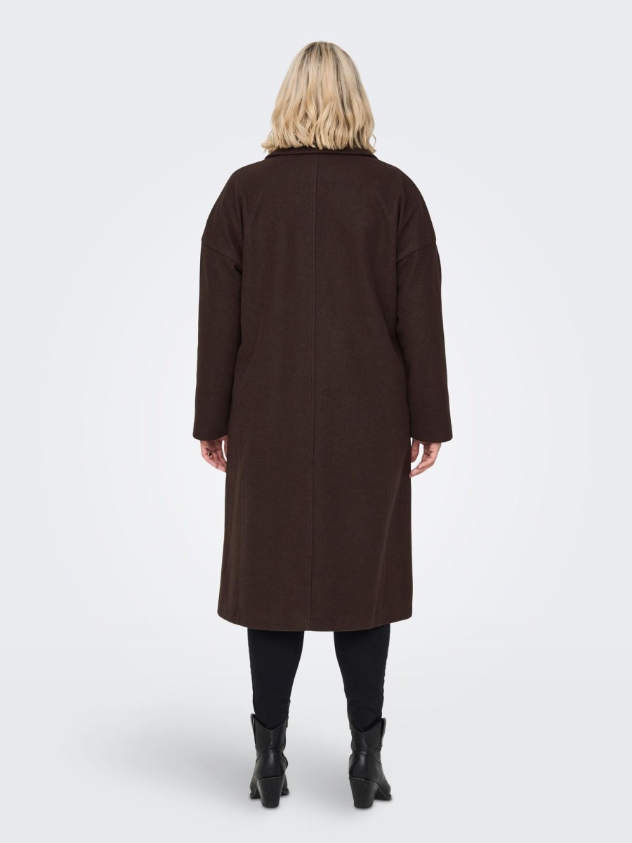 Andet ONLY CARMAKOMA | Caremma Long Coat Otw Hot Fudge