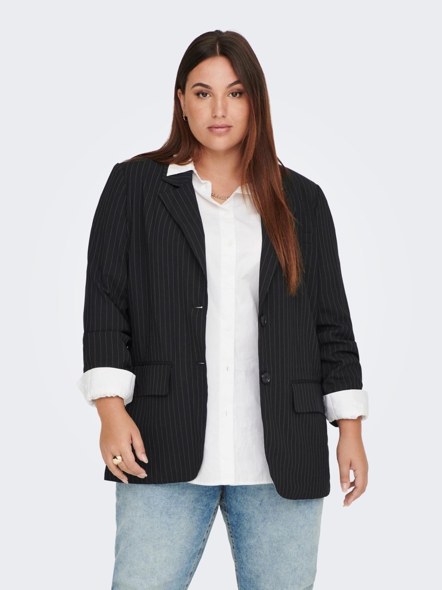 Overdele Only Carmakoma | Carkiya Pinstripe Blazer