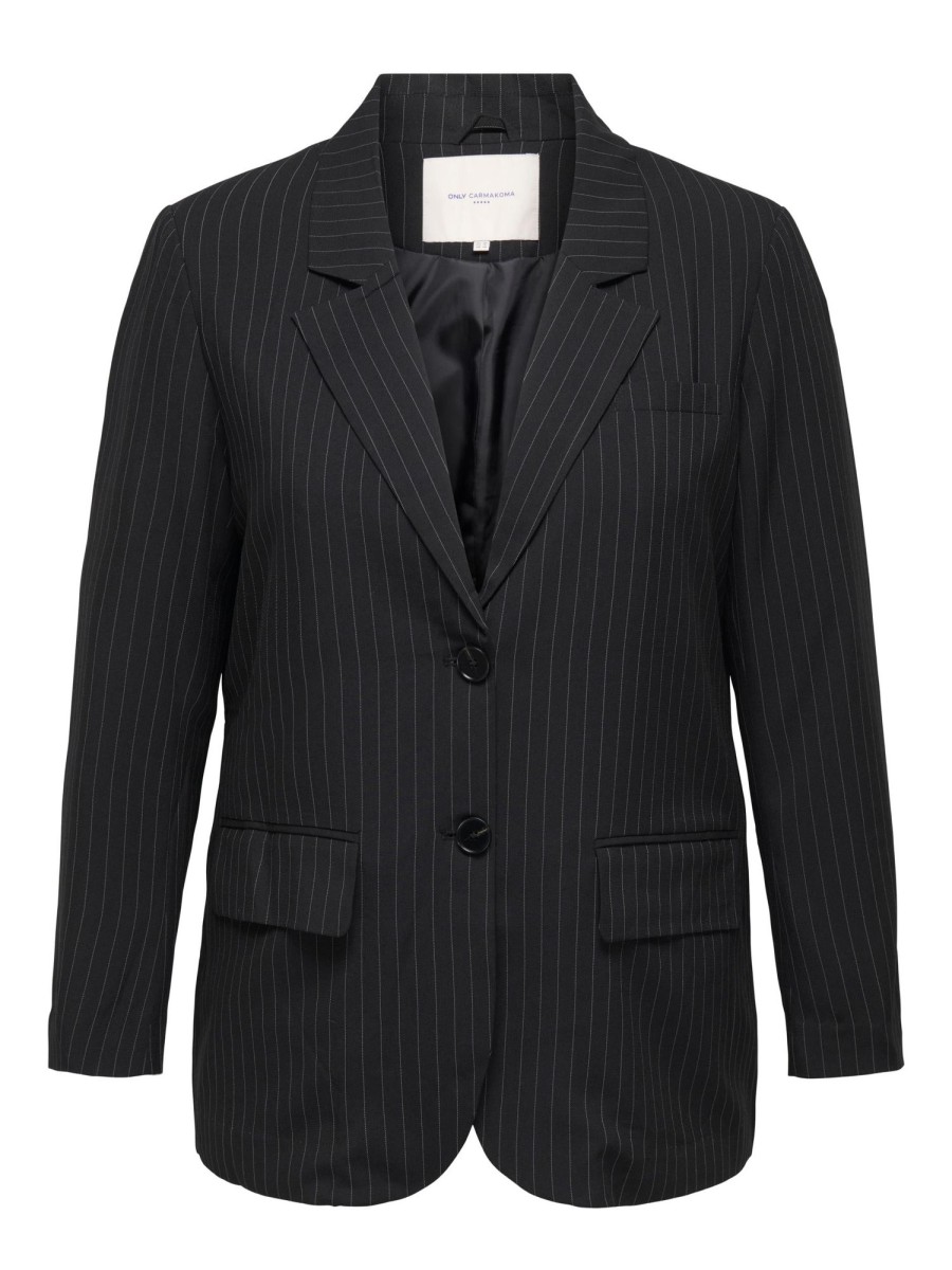 Overdele Only Carmakoma | Carkiya Pinstripe Blazer