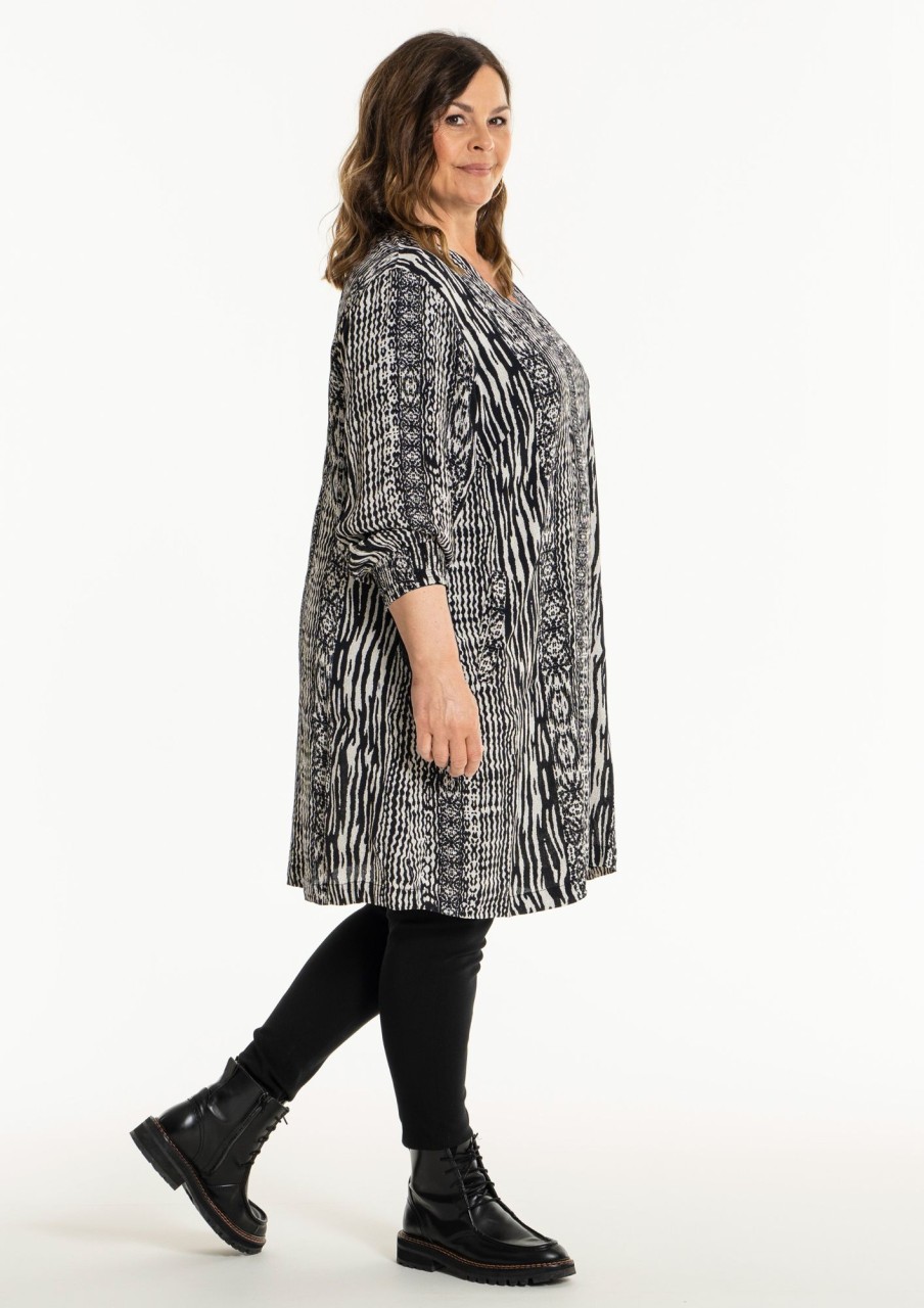 Overdele Gozzip Woman | Gometa Tunic Black/Offwhite