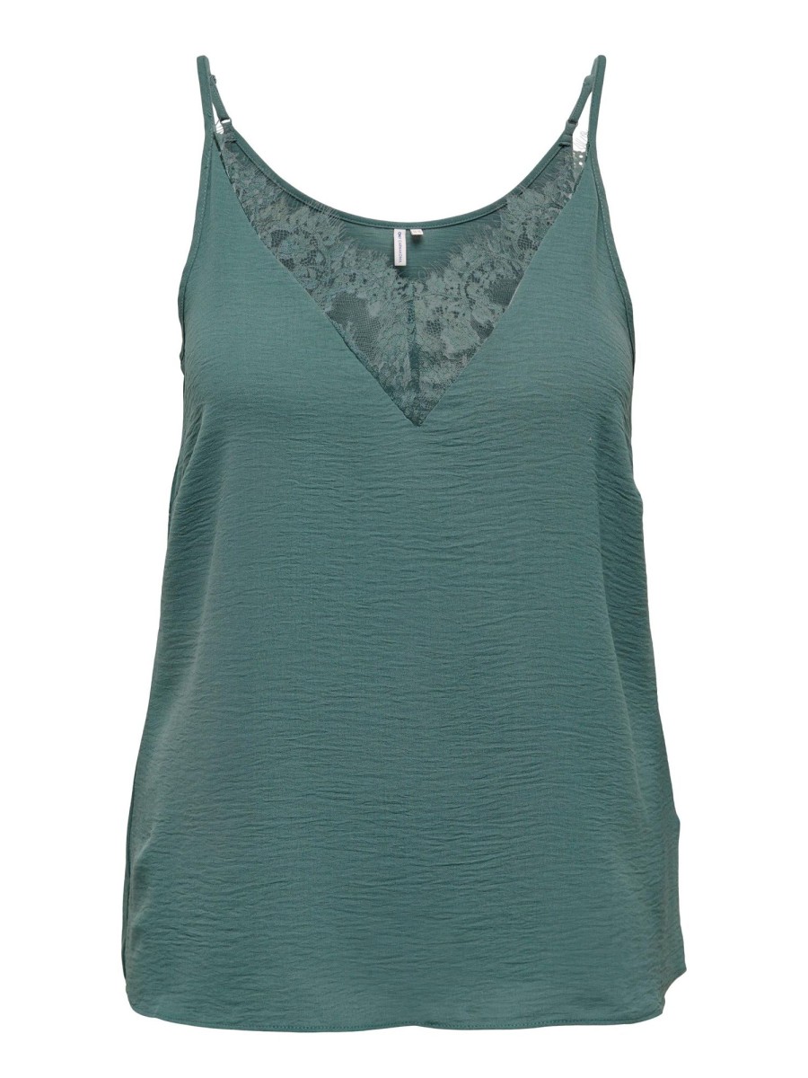 Overdele Only Carmakoma | Carmetta Mix Lace Singlet