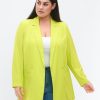 Overdele Zizzi | Zihalf-Length Blazer With Buttons