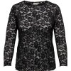 Overdele ONLY CARMAKOMA | Carebba L/S Lace Top Jrs Black