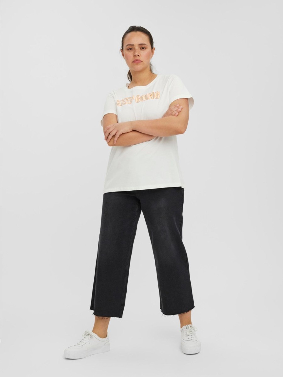 Overdele Vero Moda Curve | Vmsandra O-Neck T-Shirt