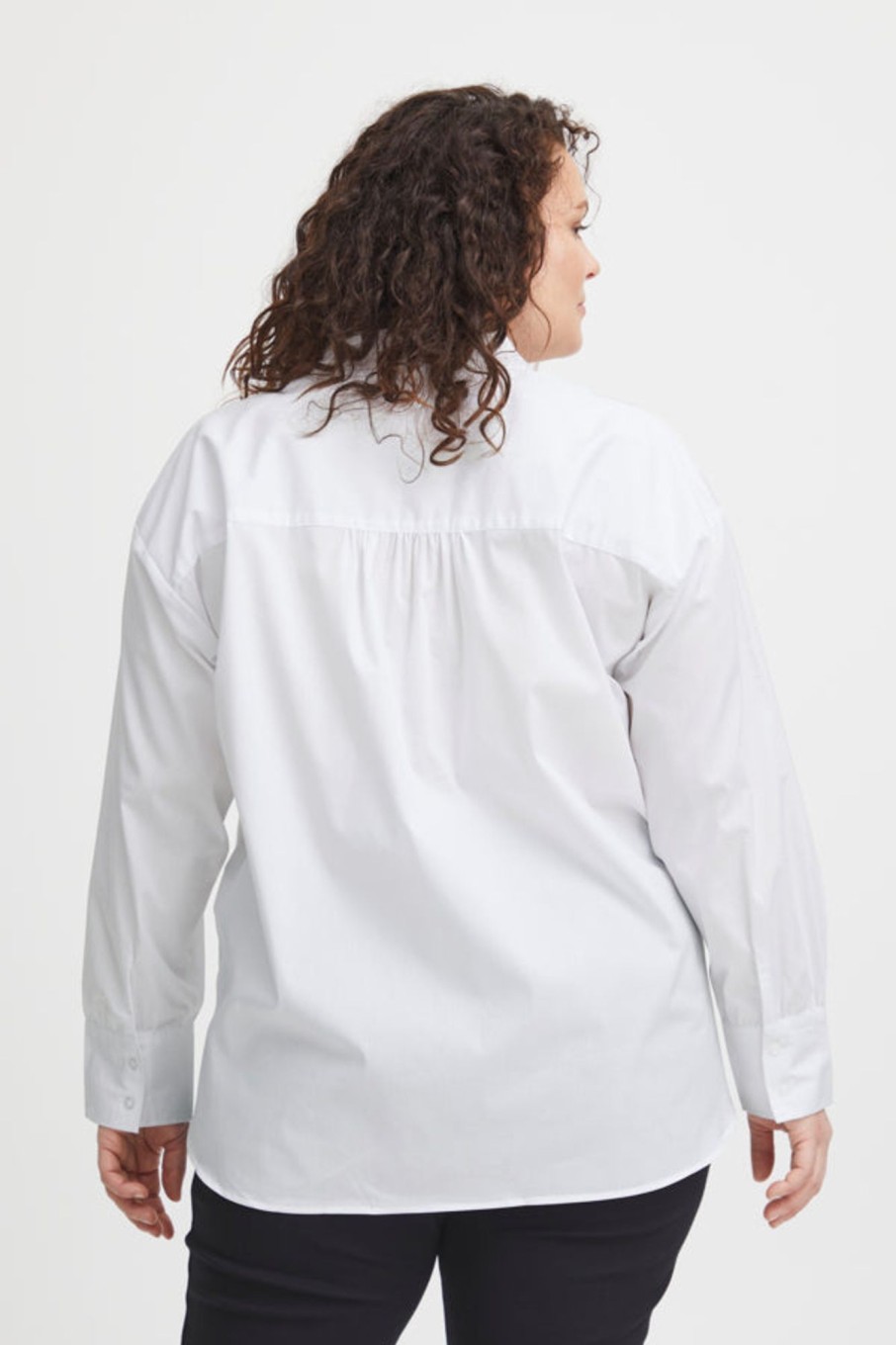 Overdele Fransa Plus Size Selection | Fpzashirt Shirt 1 White