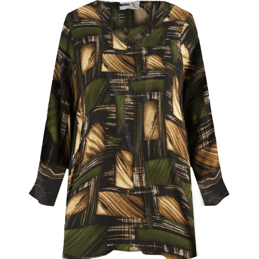 Overdele Studio | Sttanja Tunic - Green Combi