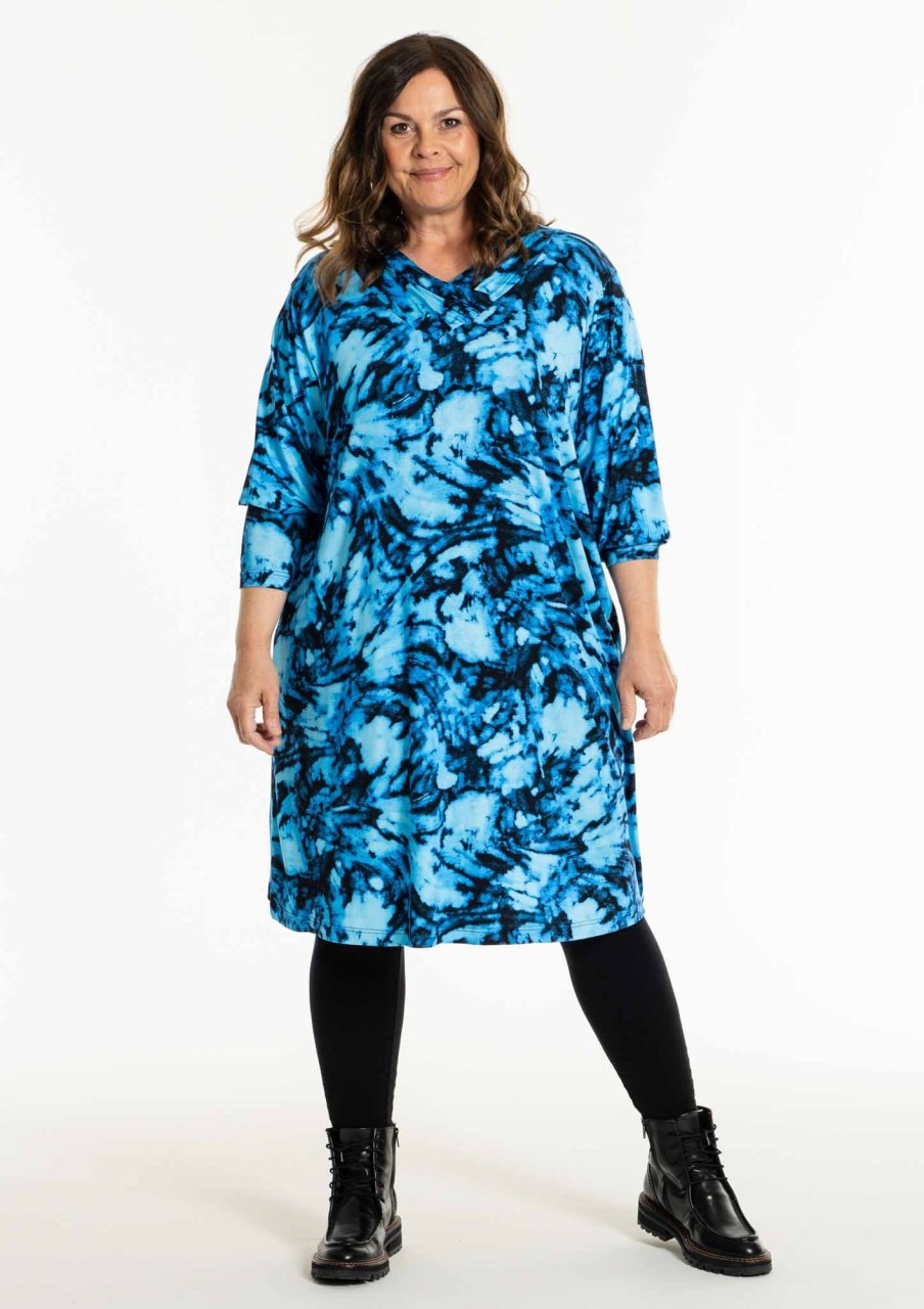 Overdele Gozzip Woman | Goelaine Tunic Blue Print