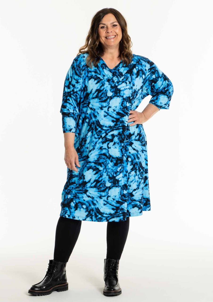 Overdele Gozzip Woman | Goelaine Tunic Blue Print