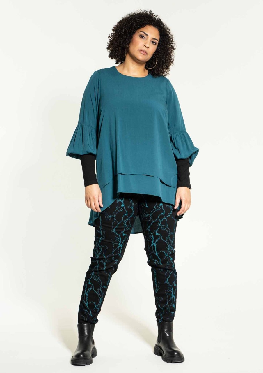 Overdele Studio | Stkadja Blouse Petrol