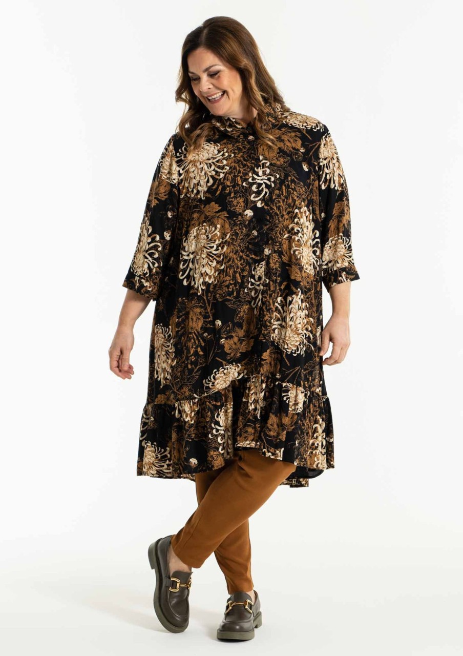 Overdele Gozzip | Goedith Shirt Tunic Black Printed