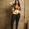 Overdele ZHENZI | Zhariella T-Shirt Apricot Orange