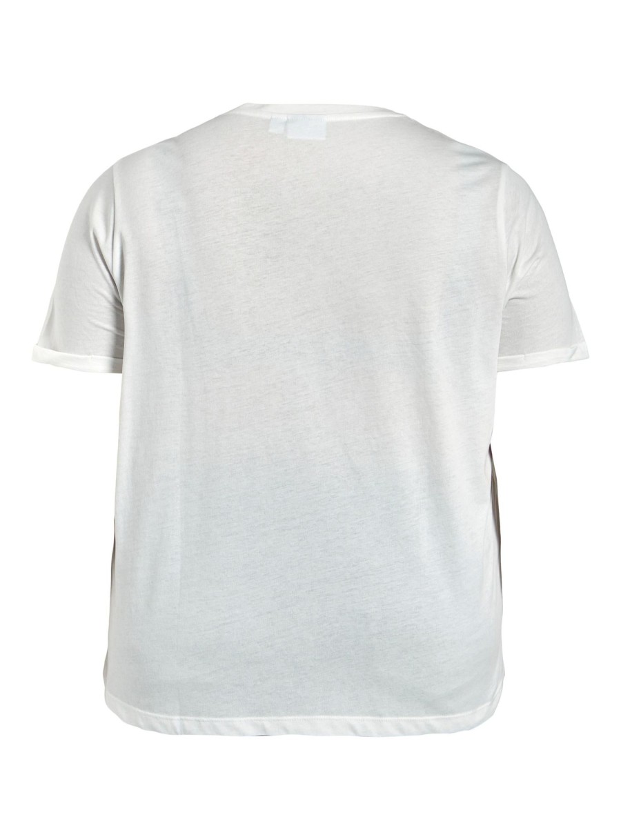 Overdele EVOKED VILA | Viprinta Dream S/S T-Shirt/Cur Cloud Dancer Dream