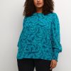 Overdele Kaffe Curve | Kcdora Blouse Blue