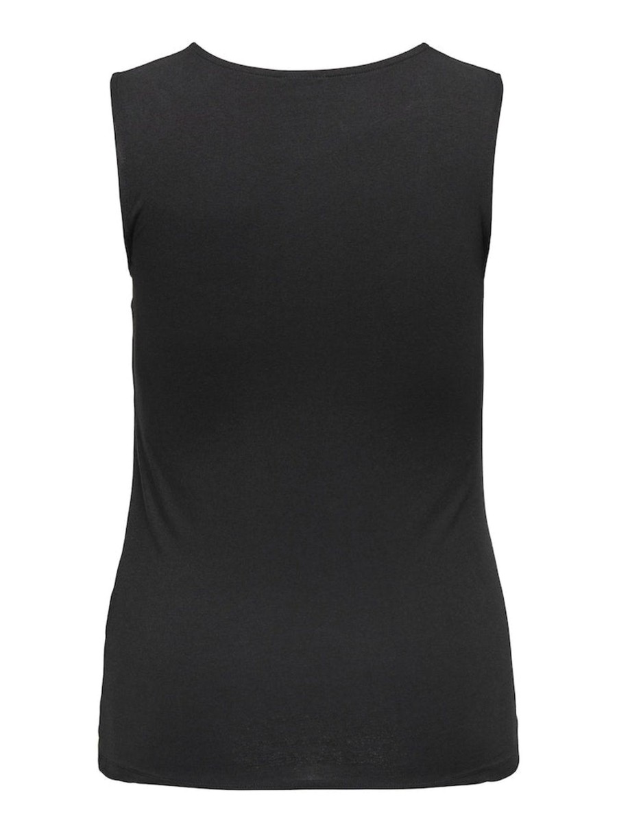 Overdele ONLY CARMAKOMA | Cartime Lopi S/L Cut Out Top Jrs Black