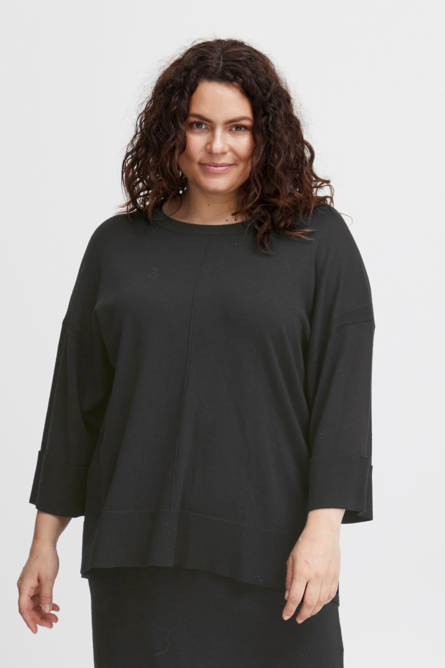 Overdele Fransa Plus Size Selection | Fpalma Pullover Black