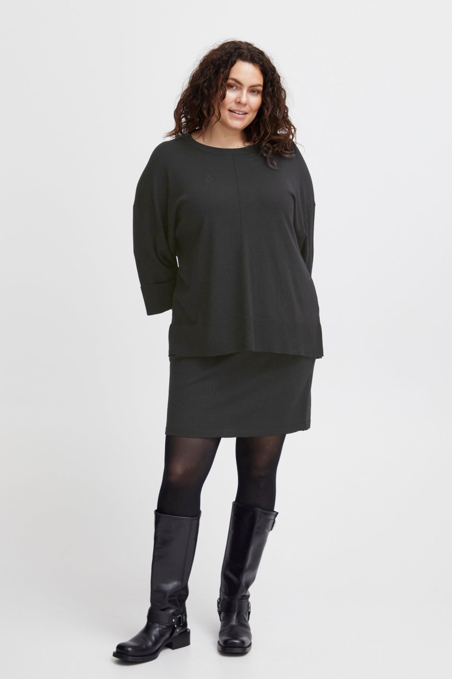 Overdele Fransa Plus Size Selection | Fpalma Pullover Black