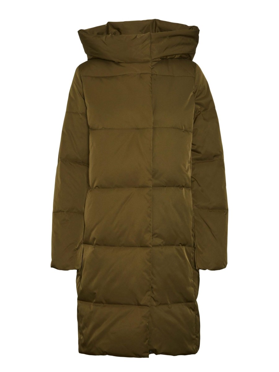 Andet Vero Moda Curve | Vmstella Coat Dark Olive