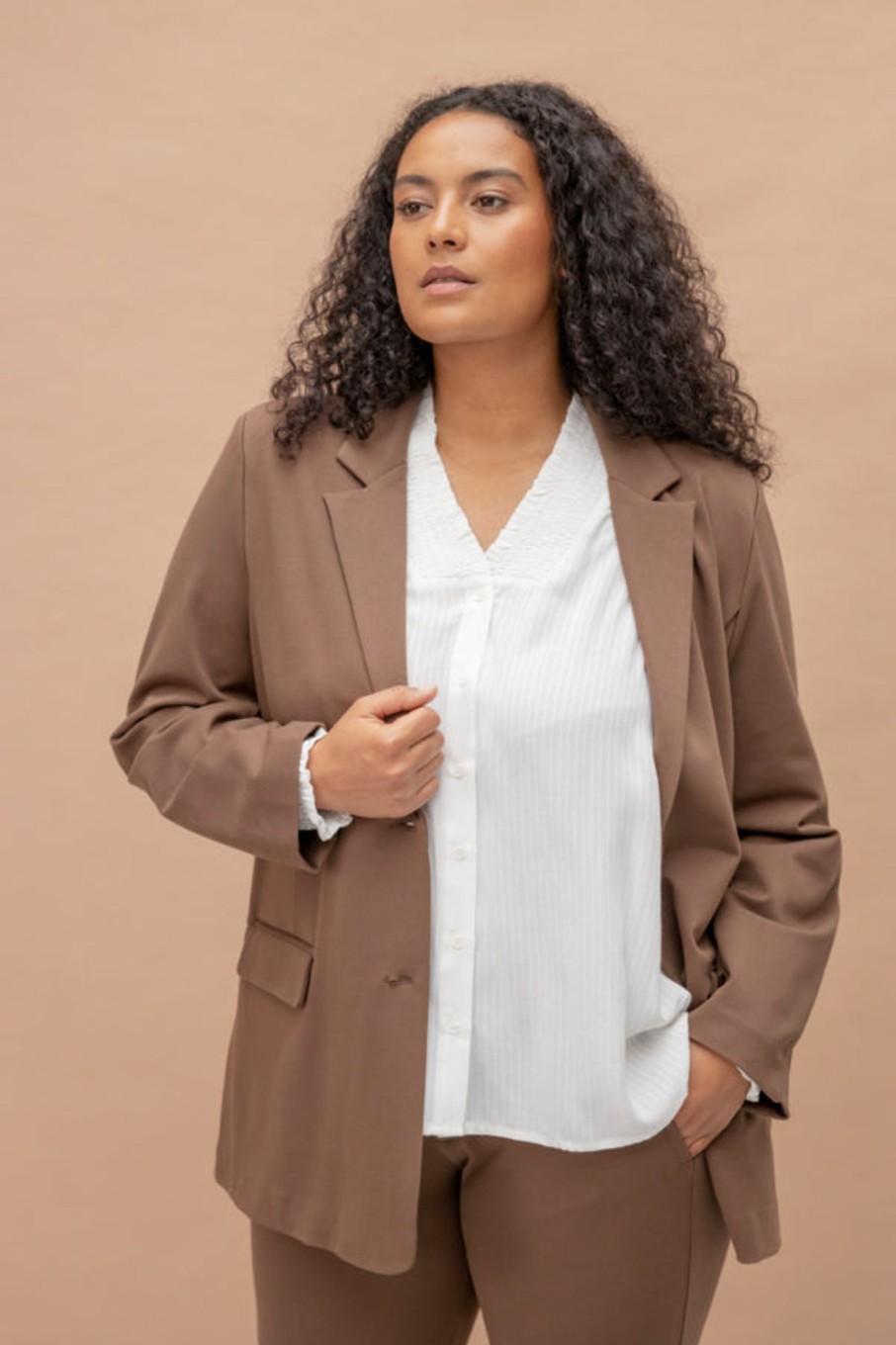 Overdele Fransa Plus Size Selection | Fplano Blazer 1 Carafe