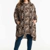 Overdele Gozzip | Gogerda Oversize Shirt Tunic Black Printed