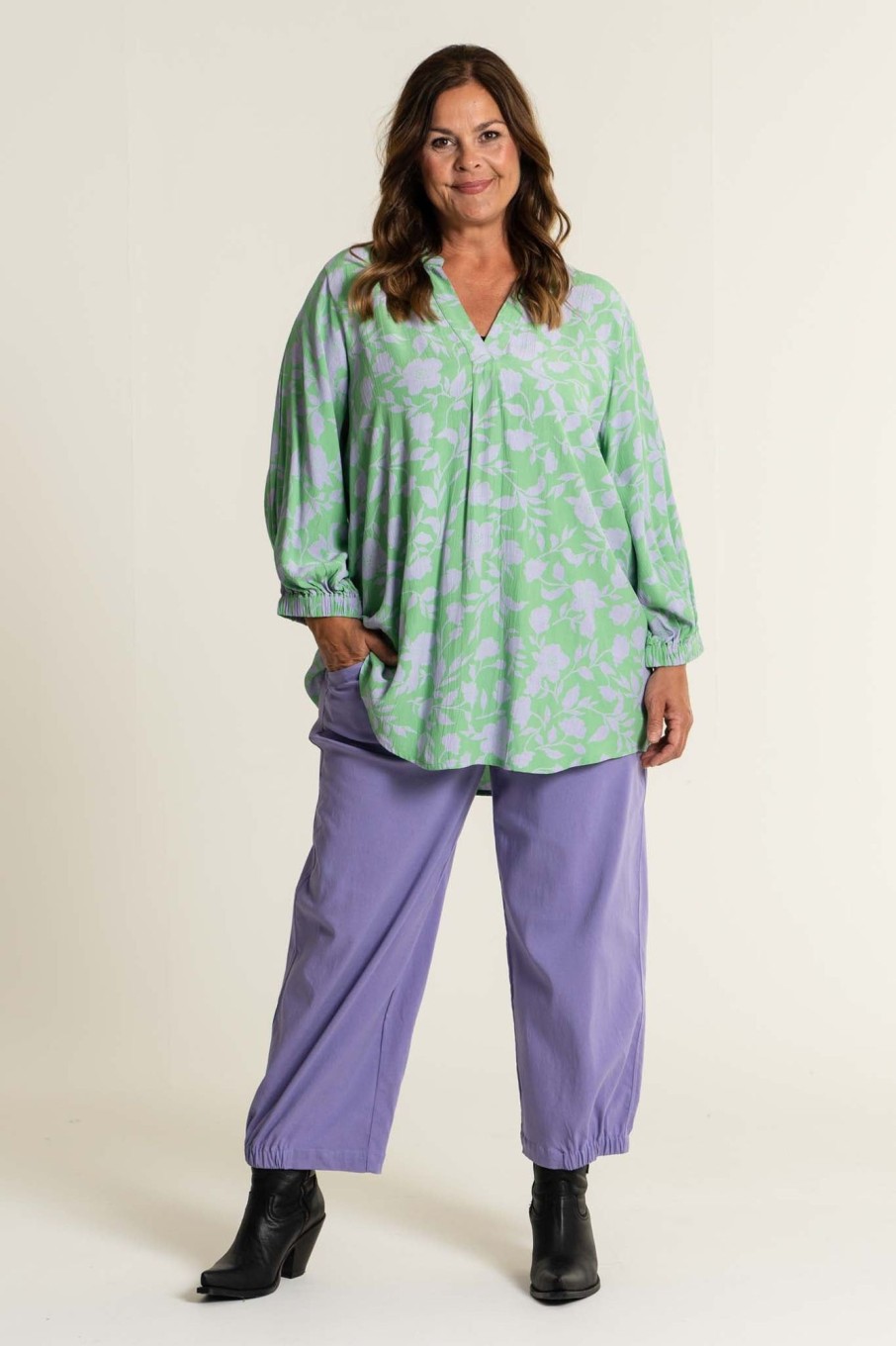 Overdele Gozzip Woman | Stgrethe Blouse Green - Lilac