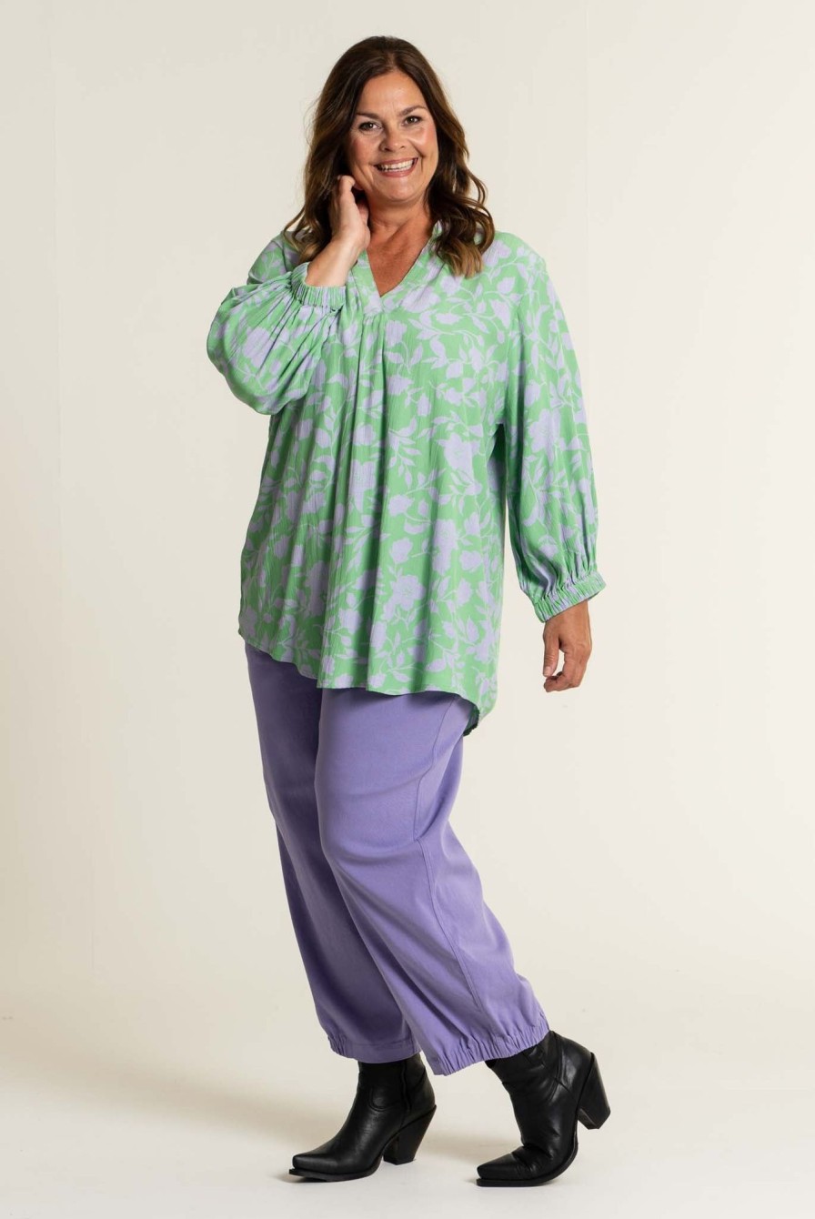 Overdele Gozzip Woman | Stgrethe Blouse Green - Lilac