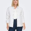 Andet ONLY CARMAKOMA | Carelena Emb Jacket Bright White